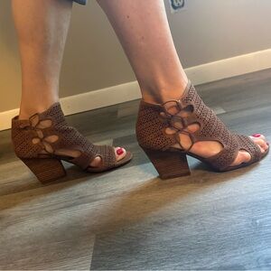 Vince Camuto Brown Heeled Sandals
